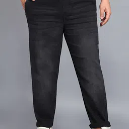 Urbano Plus Men Plus Size Clean Look Light Fade Stretchable Jeans-13