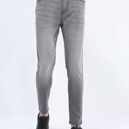 HIGHLANDER Men Grey Skinny Fit Light Fade Stretchable Denim Jeans-image-60