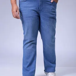 HARDSODA Men Mid-Rise Bootcut Light Fade Stretchable Jeans-picture-3