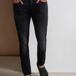 Crocodile Men Jean Tapered Fit Light Fade Cotton Jeans-image-71