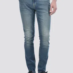 Jack & Jones Men Slim Fit Mildly Distressed Light Fade Stretchable Jeans-picture-38