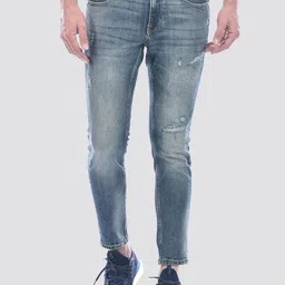 Jack & Jones Men Slim Fit Mildly Distressed Light Fade Stretchable Jeans-picture-20