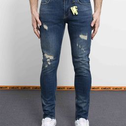 catch Men Slim Fit Low Distress Light Fade Stretchable Jeans-image-80