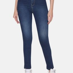 Albion By CnM Women Slim Fit Mid-Rise Clean Look Light Fade Cotton Jeans-picture-38