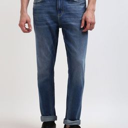 Tommy Hilfiger Men Slim Fit Mid-Rise Light Fade Stretchable Jeans-picture-30