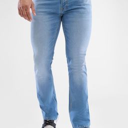 SPYKAR Men Bootcut Mid-Rise Clean Look Light Fade Stretchable Jeans-image-96