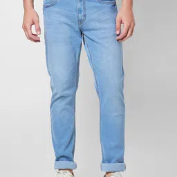 GIORDANO Men Clean Look Light Fade Stretchable Jeans-image-82