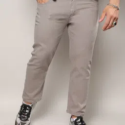 Instafab Plus Men Jean Relaxed Fit Light Fade Clean Look Cotton Jeans-image-69