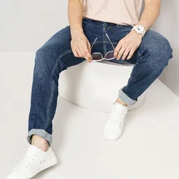Celio Men Jean Straight Fit Mid Rise Clean Look Cotton Jeans-image-61