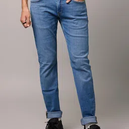 Celio Men Jean Regular Fit Stretchable Light Fade Cotton Jeans-image-77