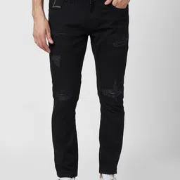 SPYKAR Men Slim Fit Low Distress Cotton Jeans-picture-34