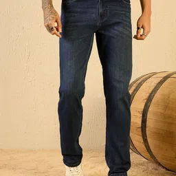 Kook N Keech Men Navy Blue Jean Slim Fit Clean Look Stretchable Jeans-image-84