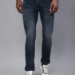 Cantabil Men Regular Fit Heavy Fade Stretchable Cotton Jeans-image-61