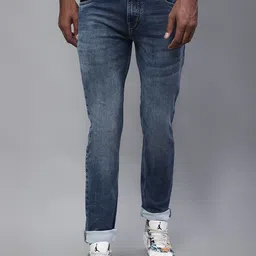 Cantabil Men Regular Fit Heavy Fade Stretchable Cotton Jeans-image-34