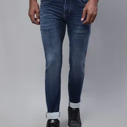 Cantabil Men Regular Fit Light Fade Stretchable Cotton Jeans-image-84