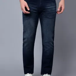 Cantabil Men Clean Look Low Rise Light Fade Stretchable Cotton Jeans-picture-6