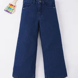 Ed-a-Mamma Girls Blue Stretchable Jeans-image-60