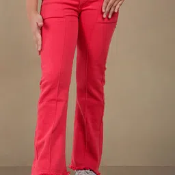 Nino Togs Girls Flared Stretchable Jeans-image-18