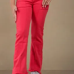 Nino Togs Girls Flared Stretchable Jeans-image-32