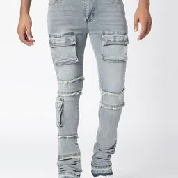 WAIMEA Men Mid-Rise Skinny Fit Highly Distressed Stretchable Jeans-picture-33