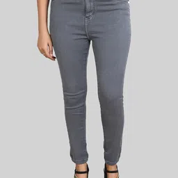 FCK-3 Women Grey Jean High-Rise Stretchable Jeans-picture-10