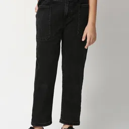 Pepe Jeans Girls High-Rise Clean Look Stretchable Mom Jeans-picture-22