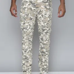 WAIMEA Men Printed Hollywood Skinny Fit Mildly Distressed Stretchable Jeans-image-88