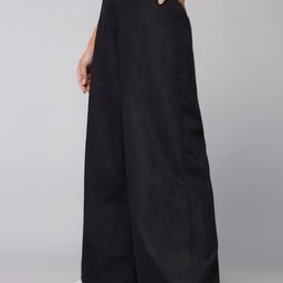 DOLCE CRUDO Women Black Relaxed Fit High Rise Clean Look Stretchable Jeans-image-1