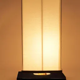 Devansh White Shade & Iron Base Table Lamp-10