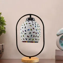 Devansh Black & White Cylinder Table Lamps-14