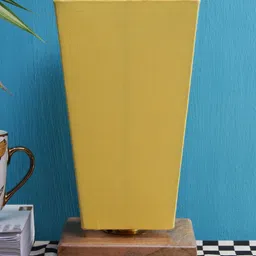 Devansh Yellow Abstract Shaped Traditional Floor Lamp with Shade-47
