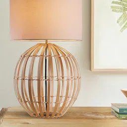 Decazone Khaki  White Cylinder Shaped Contemporary Table Lamp-40