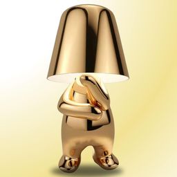 THE ARTMENT Beige Abstract Shaped Table Lamps-12