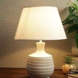 House Of Accessories Brown Textured Table Lamp-image-20