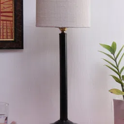 Devansh White Solid Traditional Floor Lamp with Shade-29