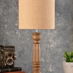 green girgit Brown Lamp With Jute Shade-27