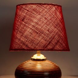 foziq Brown Textured Table Lamps-33