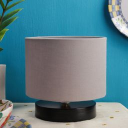 Devansh Grey & Black Table Lamp with Shade image 5
