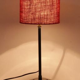 Devansh Maroon Table Lamp with Jute Shade image 4