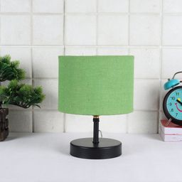 Devansh Green Iron Table Lamp with Jute Shade image 5