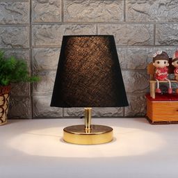 Devansh Black Textured Table Lamp image 3