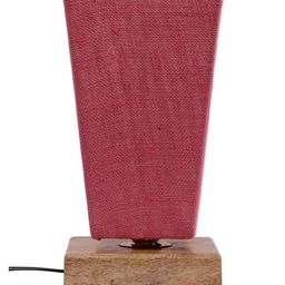 Devansh Pink Contemporary Table Lamp With Cotton Shade image 4