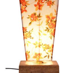 Devansh Multicoloured Contemporary Table Lamp With Cotton Shade image 4