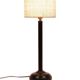 Devansh White Solid Traditional Floor Lamp with Shade image 4