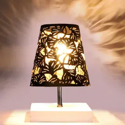 Devansh Black Textured Table Lamp image 4