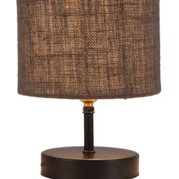 Devansh Grey Iron Table Lamp with Jute Shade image 5