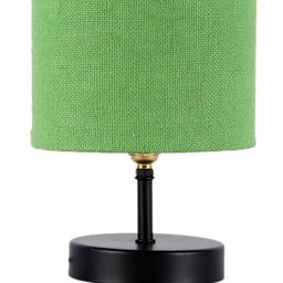 Devansh Green Iron Table Lamp with Jute Shade image 2