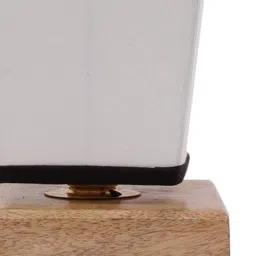 Devansh White Contemporary Table Lamp With Cotton Shade image 3