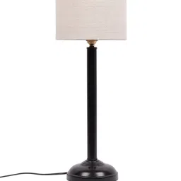Devansh White Solid Traditional Floor Lamp with Shade image 3