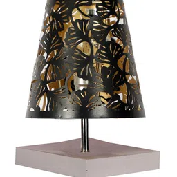 Devansh Black Textured Table Lamp image 3